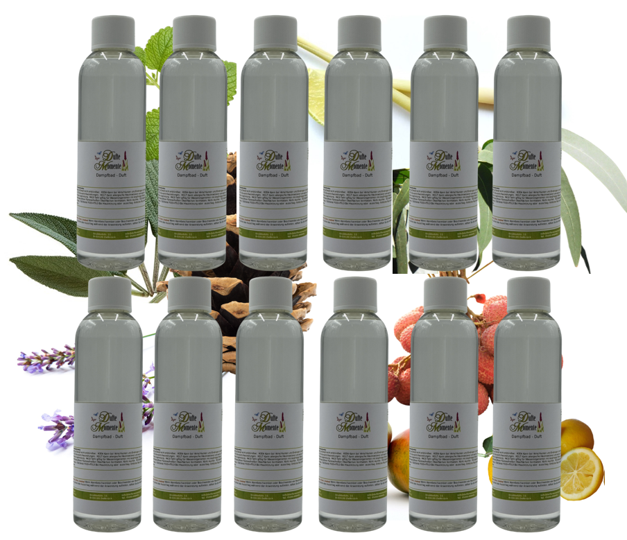 Dampfbad-Konzentrat Set 12 Flaschen