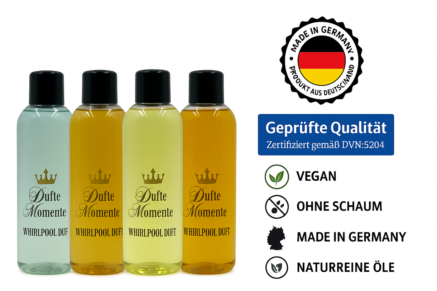 Whirlpool Duft Set – freie Duftwahl (4–24 Flaschen à 260 ml)