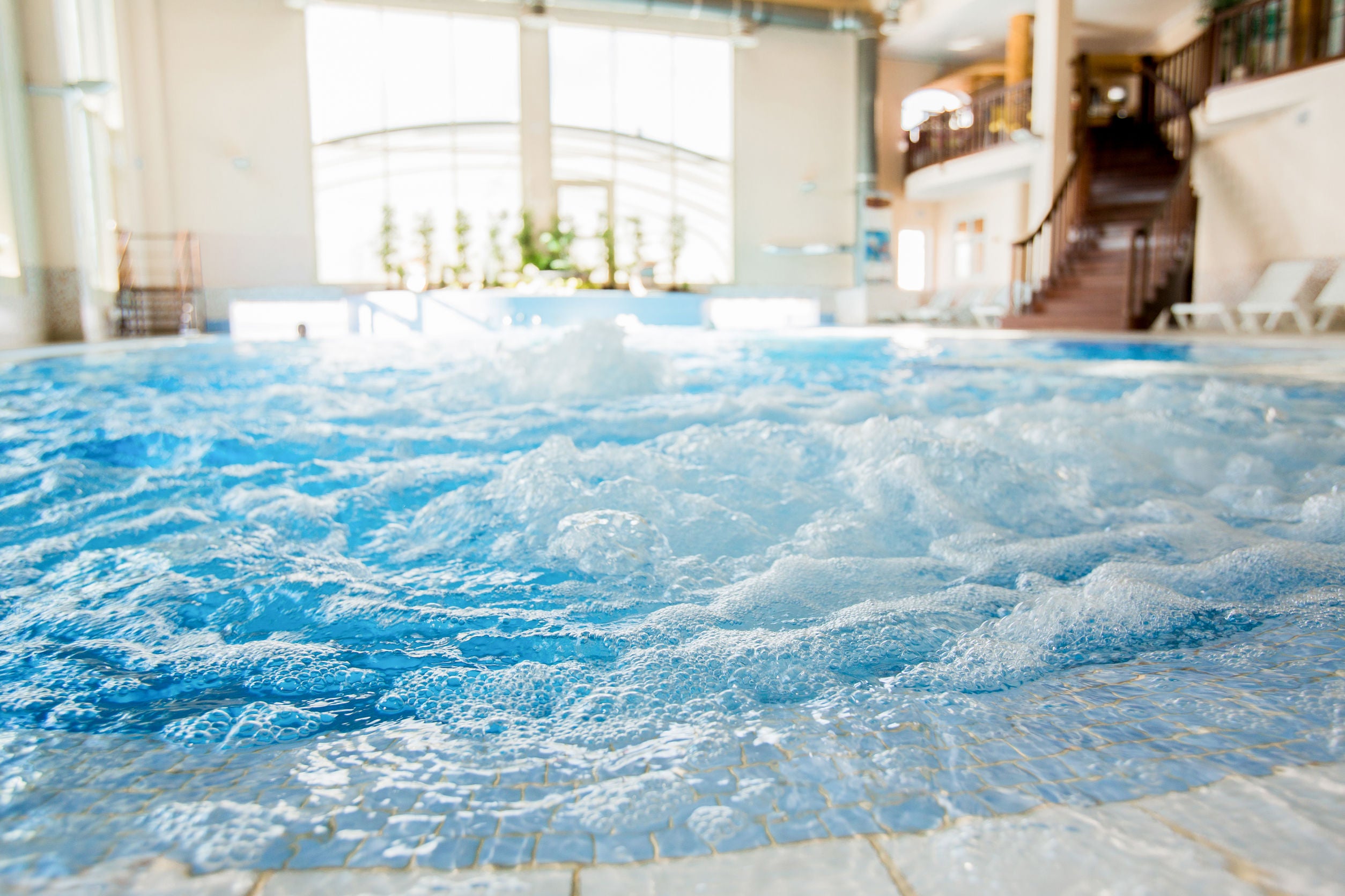 Sprudelnder Whirlpool