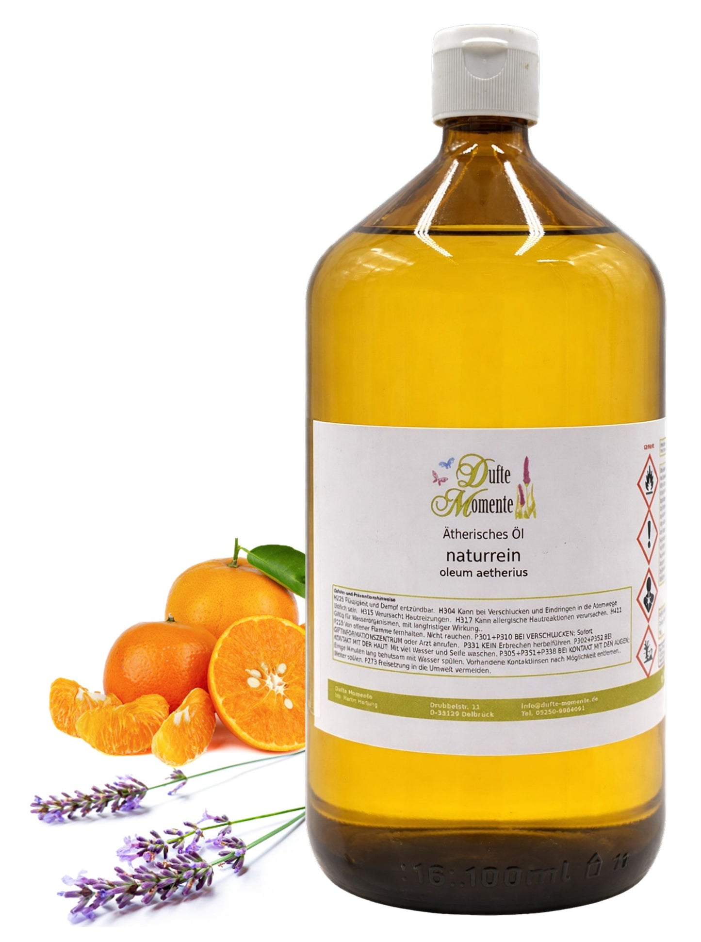 Ätherische Ölmischung Capri 1000 ml Flasche mit Orange und Lavendel