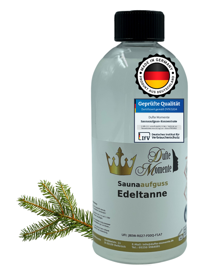 Saunaduft Konzentrat 500 ml Flasche Edeltanne