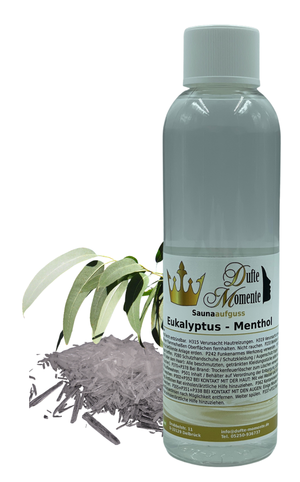 Eukalyptus-Menthol Saunaaufguss-Konzentrat | 250 ml – 3 L | Profi-Qualität