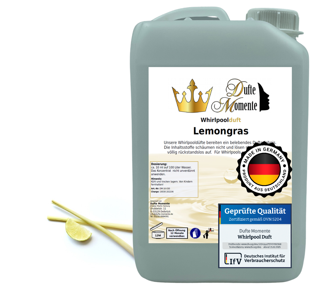 Whirlpoolduft 3 Liter Kanister Lemongras