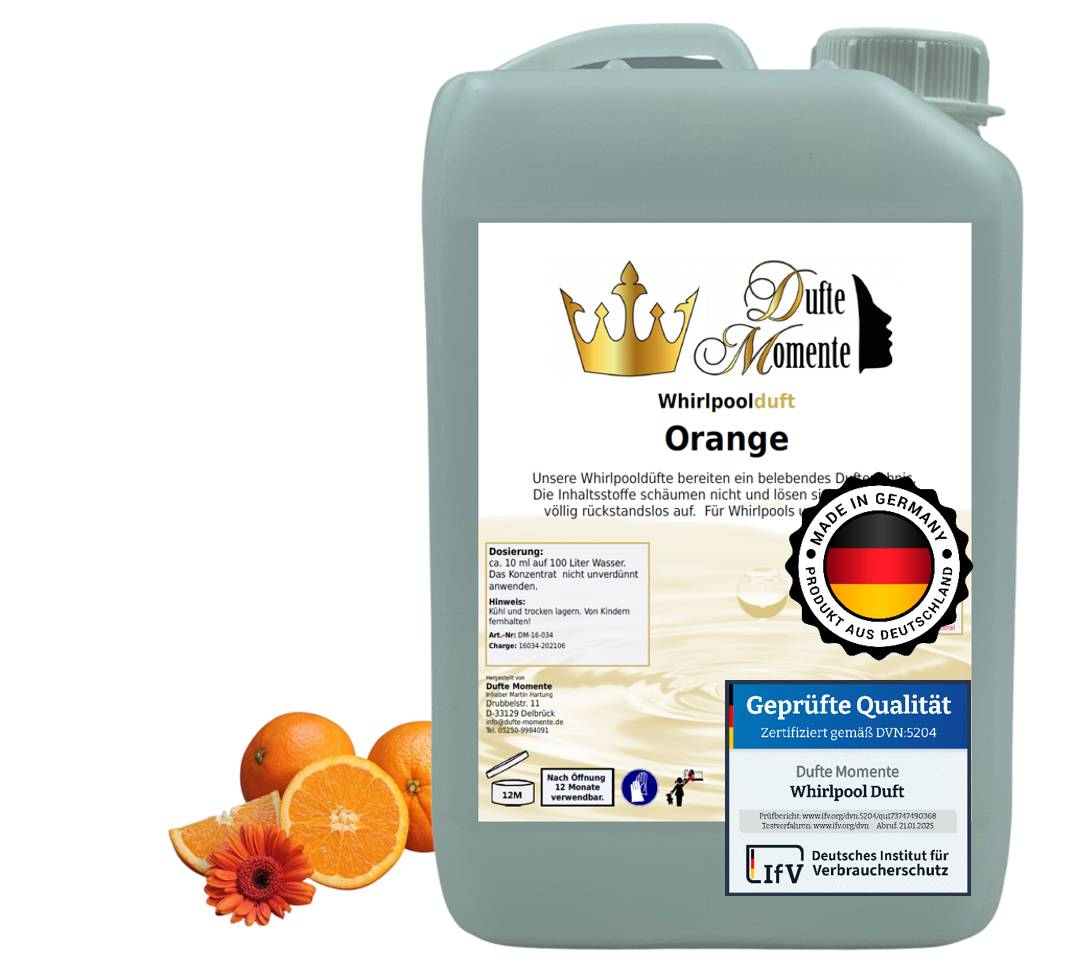 Whirlpoolduft 3 Liter Kanister Orange