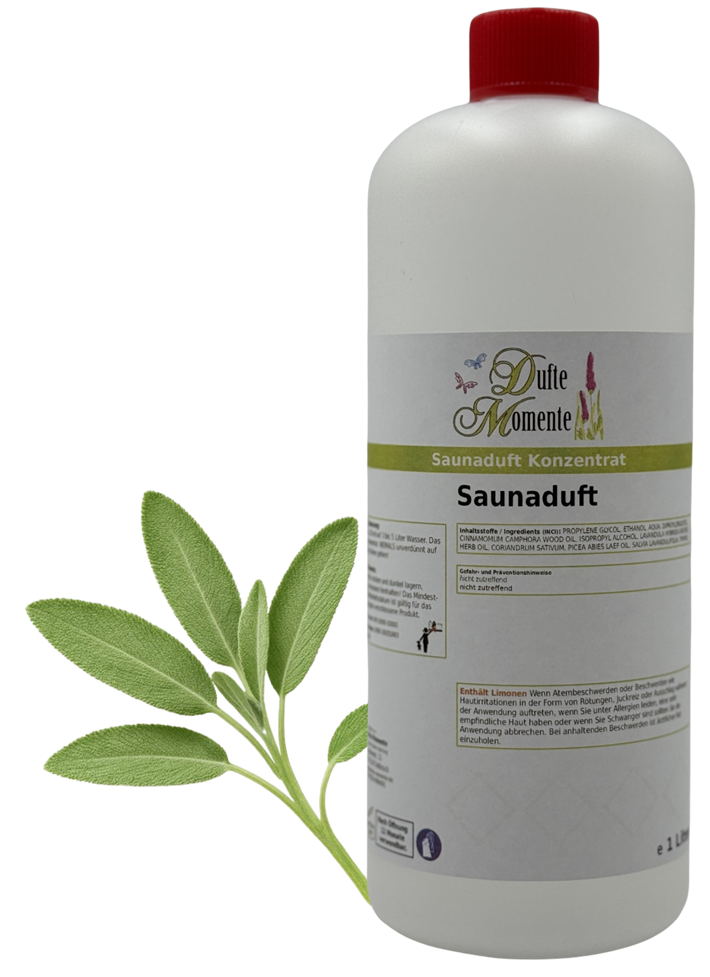 Salbei Saunaaufguss-Konzentrat | 250 ml – 3 L | Würzig & Kräuterig