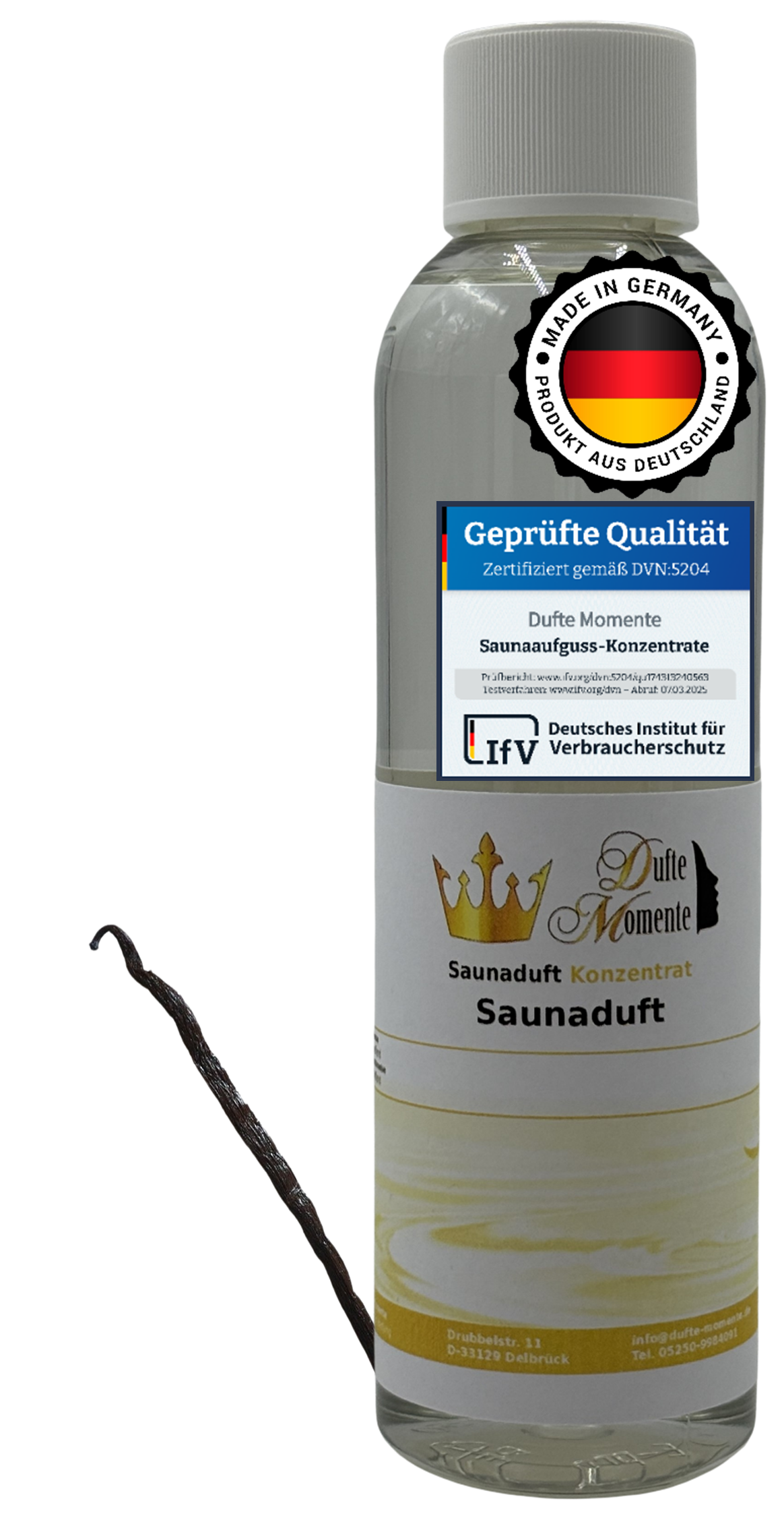 Vanille Saunaaufguss-Konzentrat | 250 ml – 3 L | Sanft & Wohlfühlend
