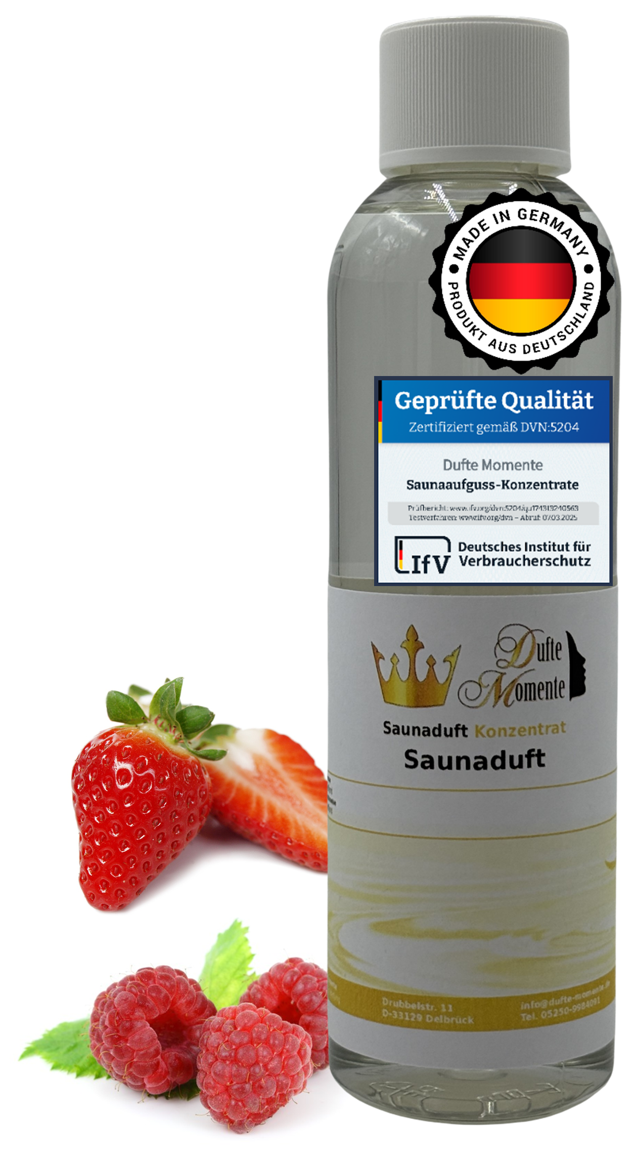 Waldbeere Saunaaufguss-Konzentrat | 250 ml – 3 L | Erdbeere & Himbeere