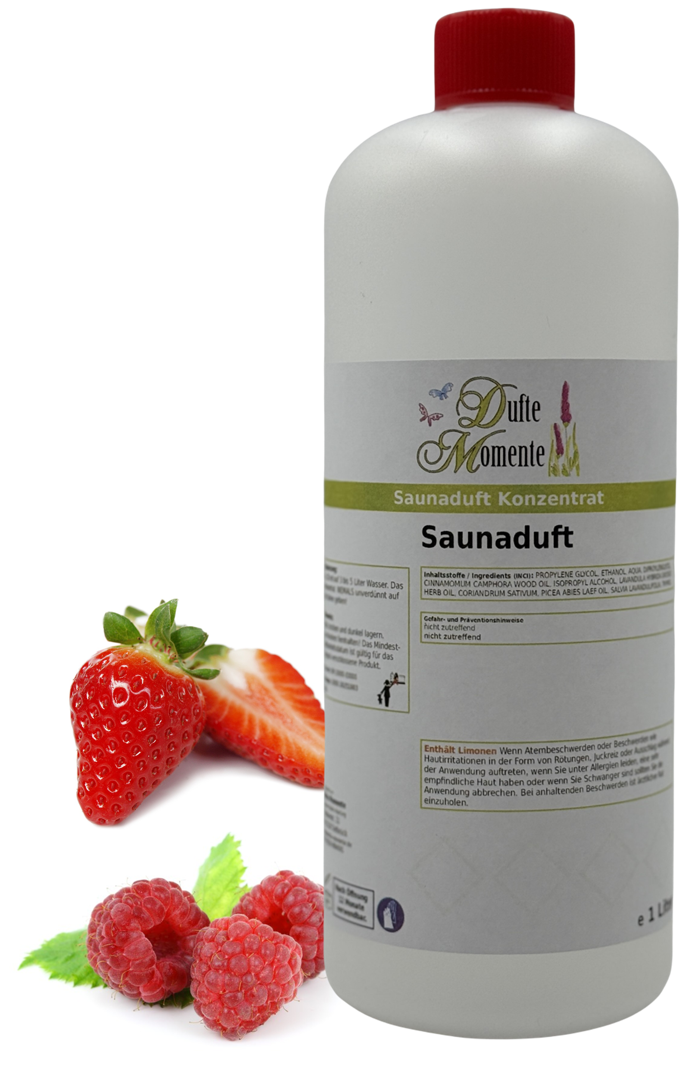 Waldbeere Saunaaufguss-Konzentrat | 250 ml – 3 L | Erdbeere & Himbeere