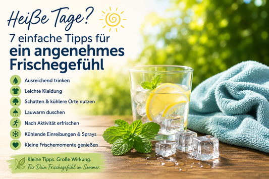 Heiße Tage? 7 einfache Tipps für ein angenehmes Frischegefühl