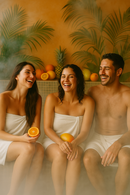 Gute Laune auf Knopfdruck: So holst du Dir das Urlaubsfeeling mit exotischen Düften ins Dampfbad