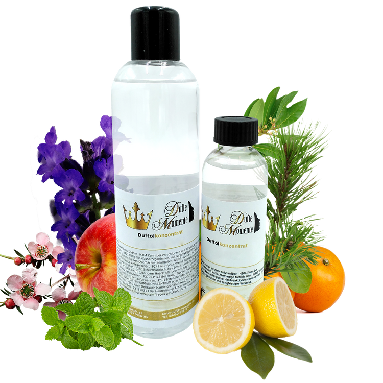 Duftölkonzentrat mit Kräuter und Früchten geschmückt