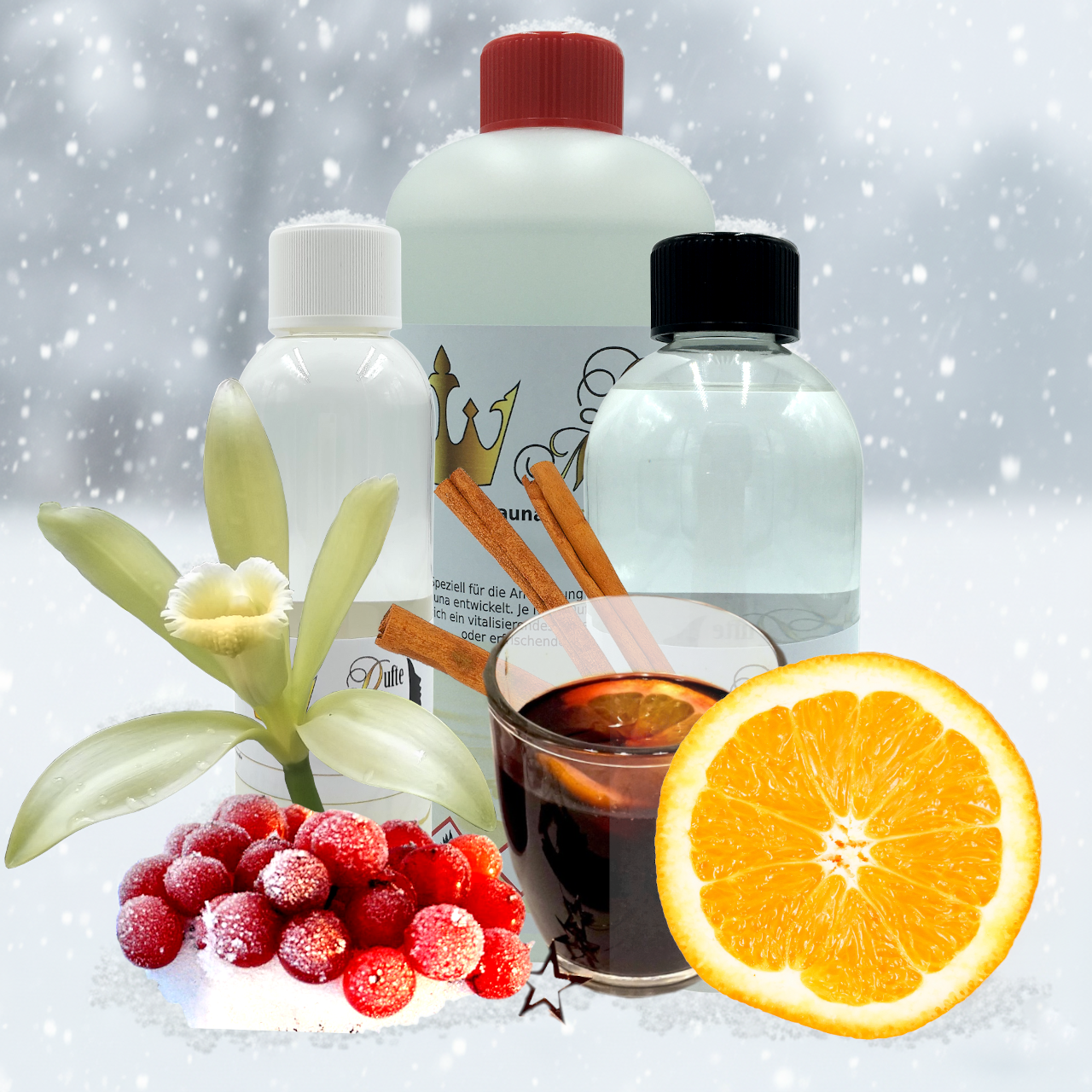 Saunadüfte Winterlich & Würzig – Orange-Zimt, Vanille & mehr