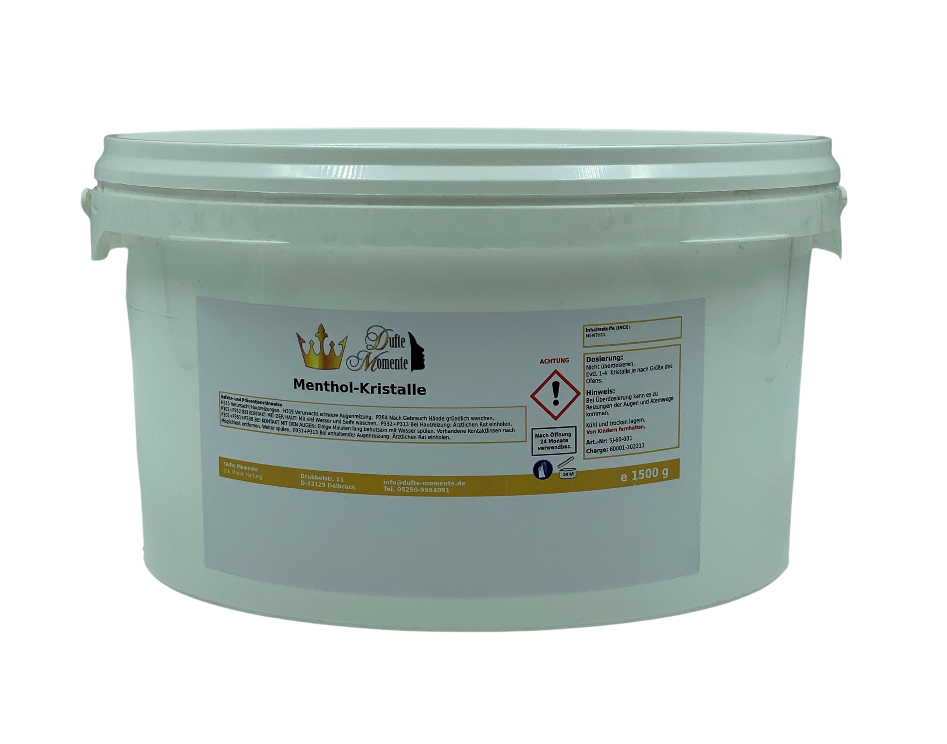 Menthol-Kristalle Dose 1500 g