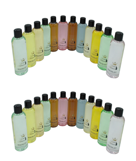 Whirlpool Duft Set – 24 x 260 ml | Großes Premium-Set mit 24 beliebten Sorten (z. B. Amaretto, Citrus, Jasmin, Vanille)