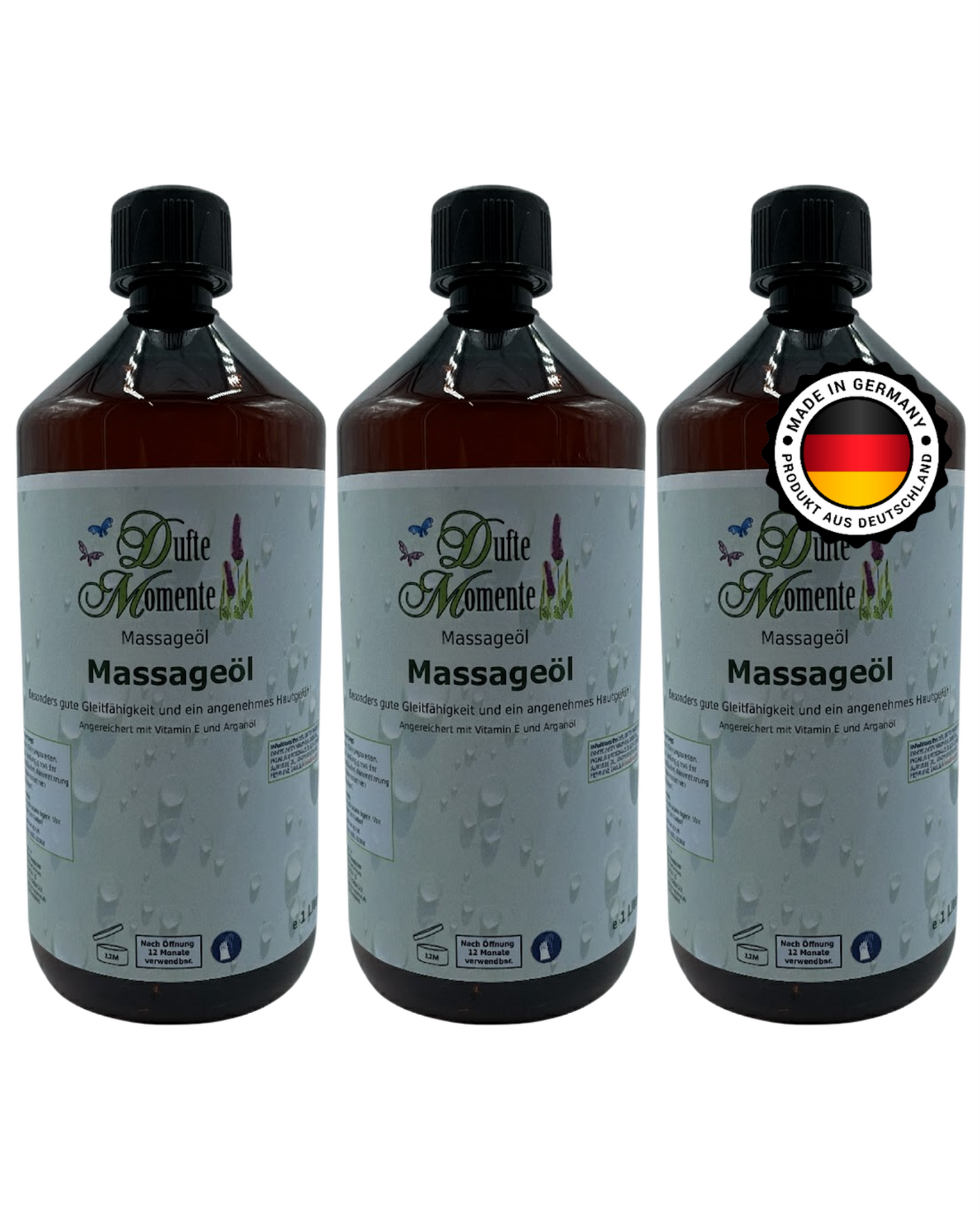 3 x 1 Liter Massageöl Flaschen