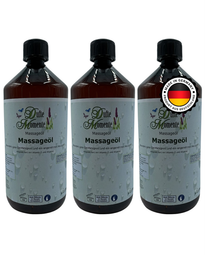 3 x 1 Liter Massageöl Flaschen