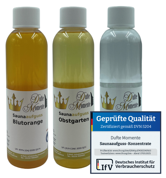 Saunaduft Konzentrat 250ml Dreier Set fruchtig