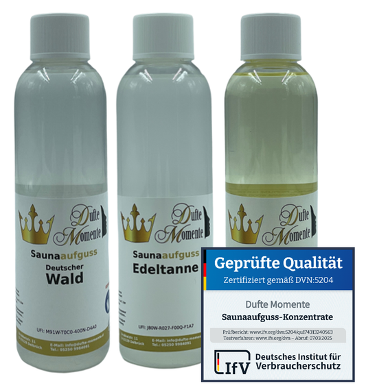 Saunaduft Konzentrat 250ml Dreier Set holzig