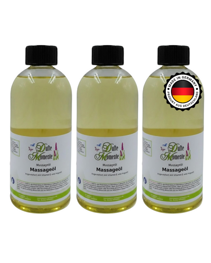 3 x 500ml Massageöl Flaschen