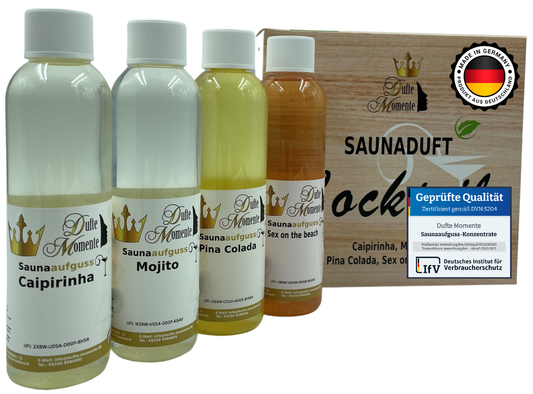 Saunaduft 4er Set Cocktailduft