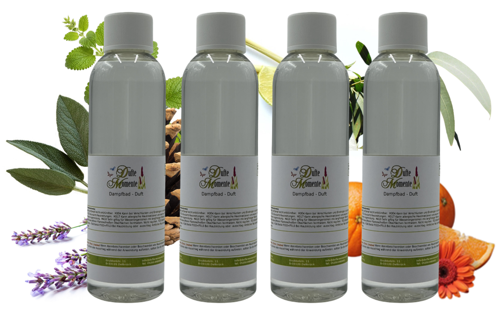 Dampfbad-Konzentrat Set 4 Flaschen