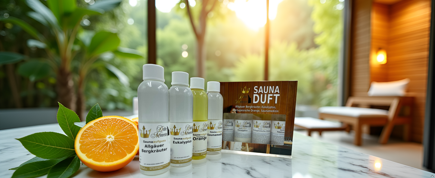 Saunaaufguss Konzentrat Set (4x250ml) | 4 Düfte für deine Wellness-Oase