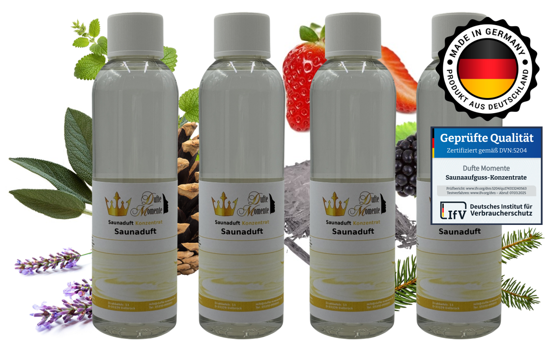 Saunaduft 4 Flaschen