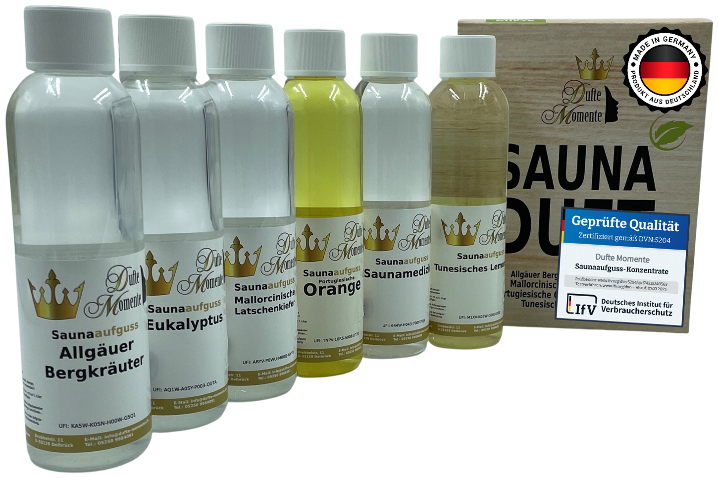 Saunaduft Konzentrat 250ml 6er Set Besteller
