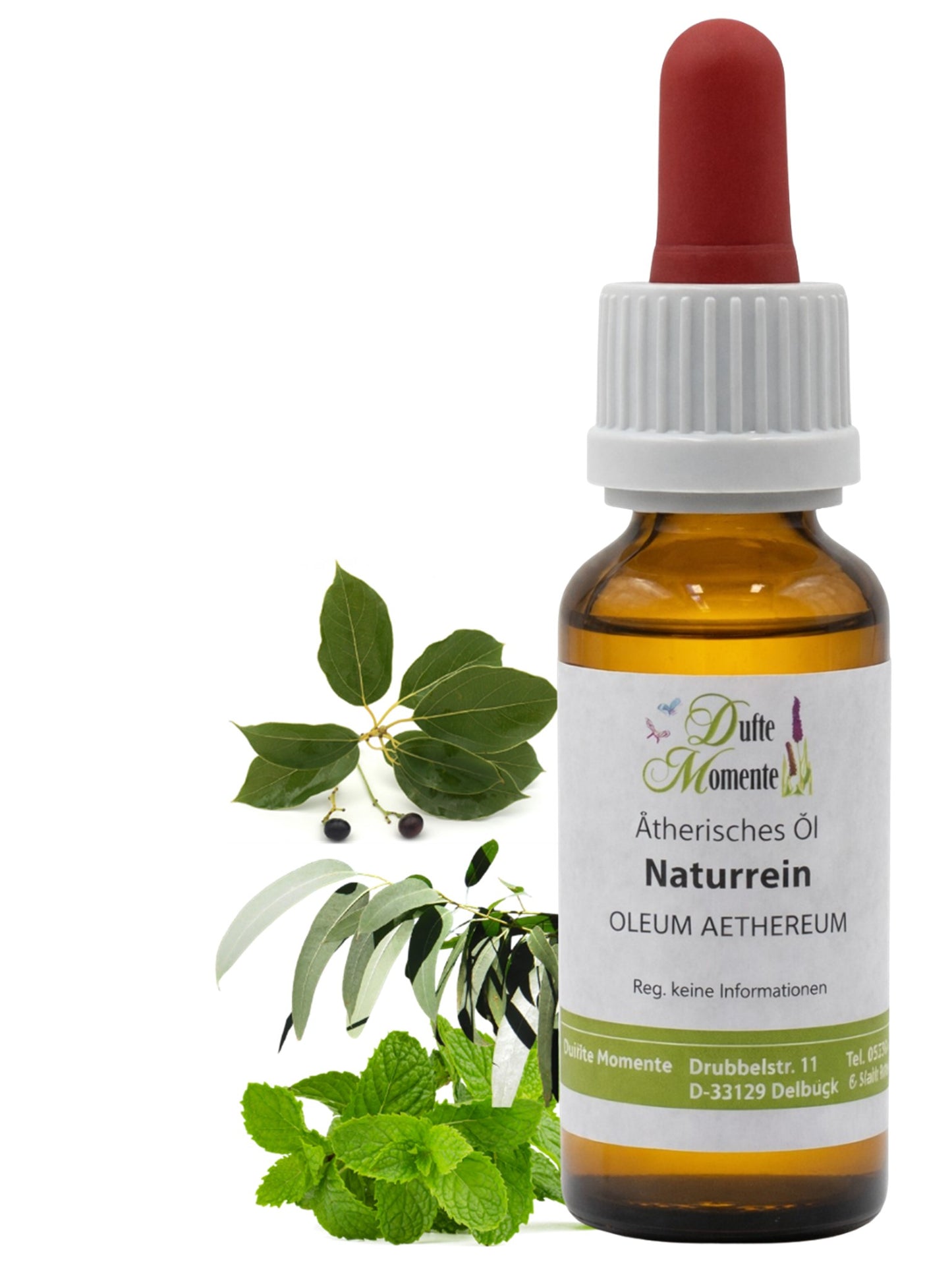 Ätherische Ölmischung Aktiv Sport 10 ml Flasche mit Pipette mit Minze, Eukalyptus und Kampferblättern
