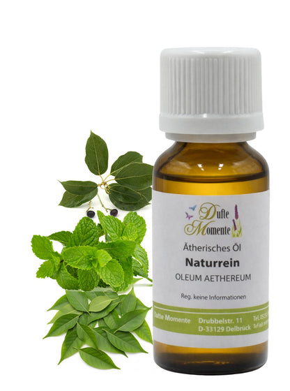 Ätherische Ölmischung Die sieben Tibeter 10 ml Flasche und mit Minze und Cajeputblättern