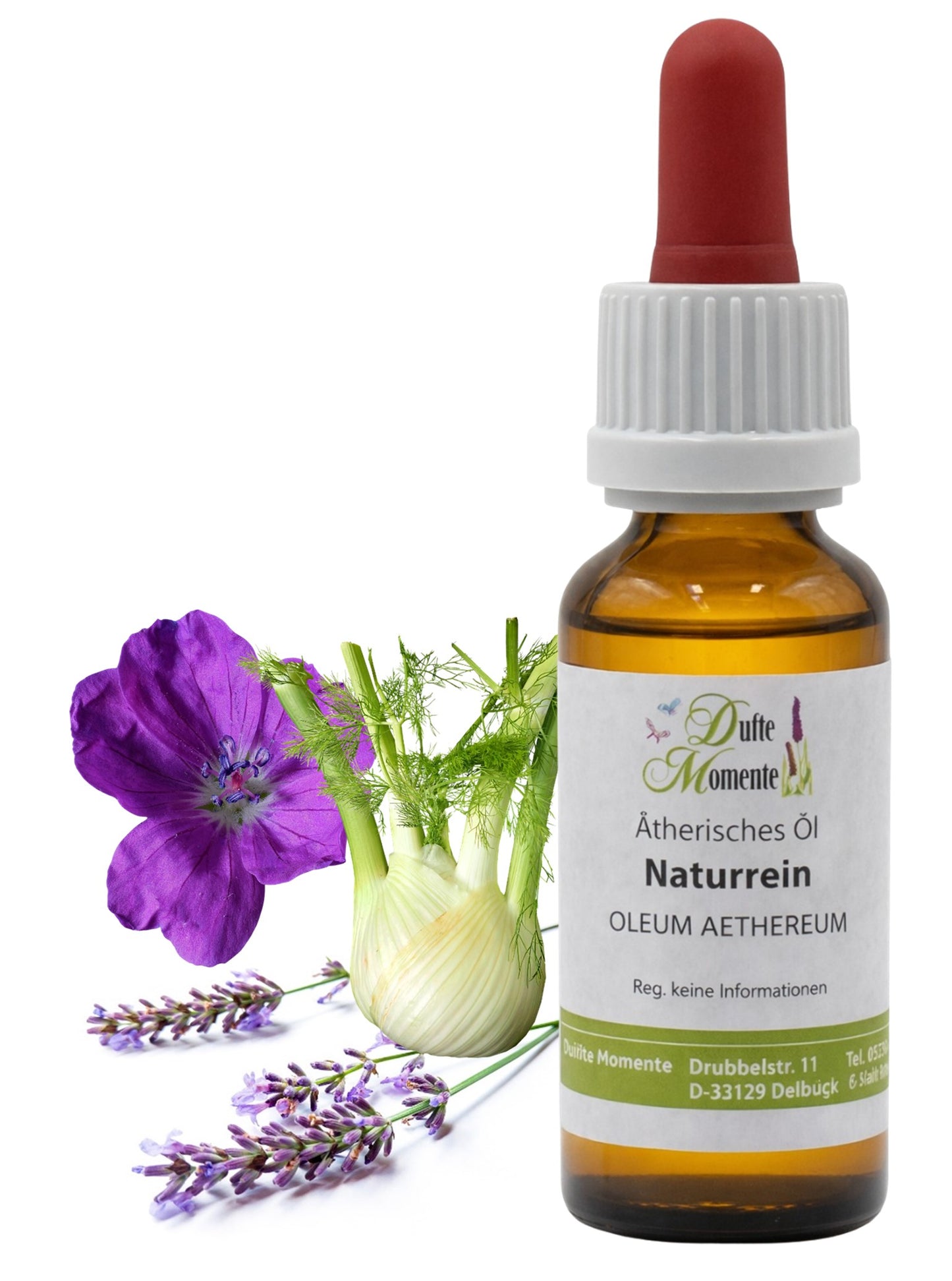 Ätherische Ölmischung Exotic naturrein mit Fenchel Geranium Lavendel in Glasflasche Dufte Momente 10 ml mit Pipette