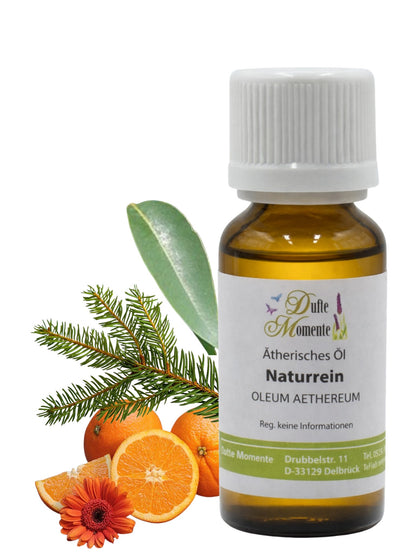 Ätherische Ölmischung Frühling naturrein mit Amyris Fichtennadel und Orange in Glasflasche Dufte Momente 10 ml