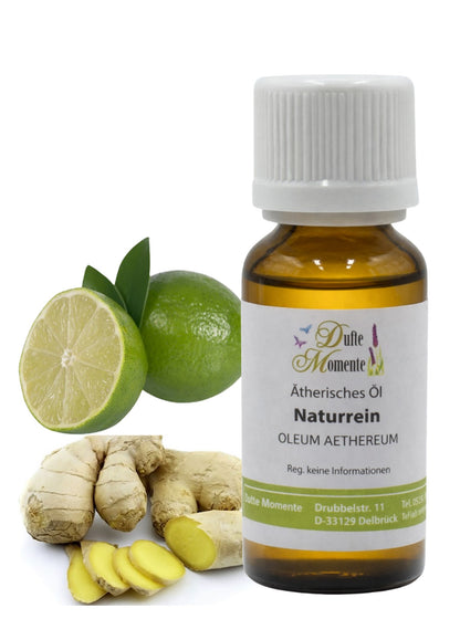 Ätherische Ölmischung Ingwer-Limette 10 ml mit frischem Ingwer und Limette