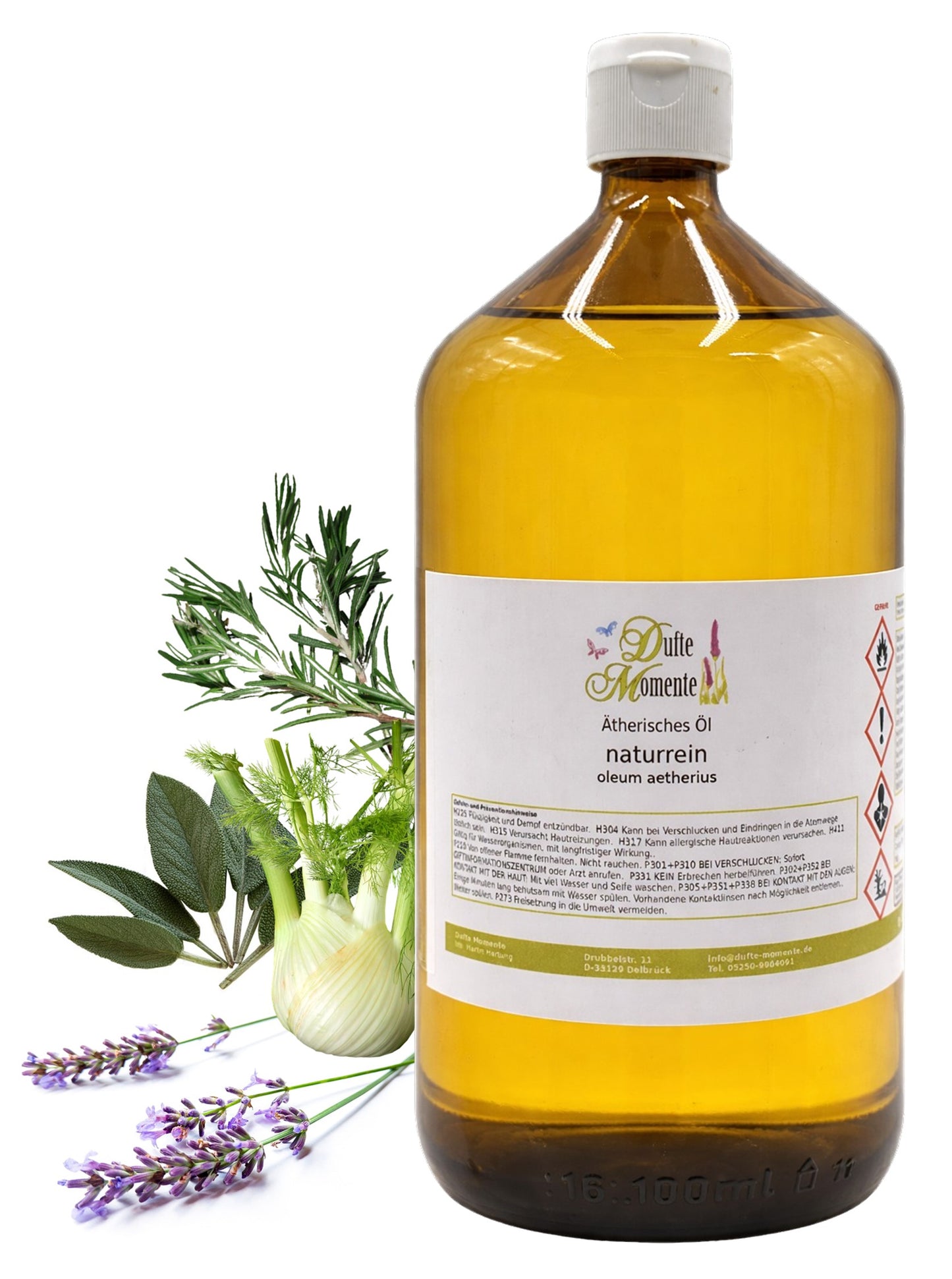 Ätherische Ölmischung Kräuter der Provence 1000 ml mit Fenchel, Lavendel, Rosmarin und Salbei