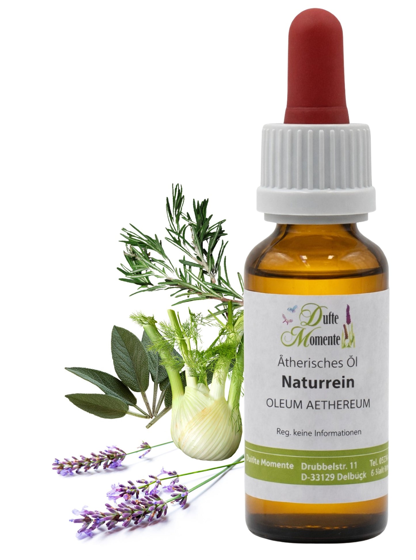 Ätherische Ölmischung Kräuter der Provence 10 ml mit Pipette mit Fenchel, Lavendel, Rosmarin und Salbei