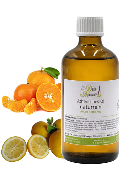 Ätherische Ölmischung Mandarine-Zitrone 100 ml – naturreines Duftöl mit Mandarine und Zitrone von Dufte Momente