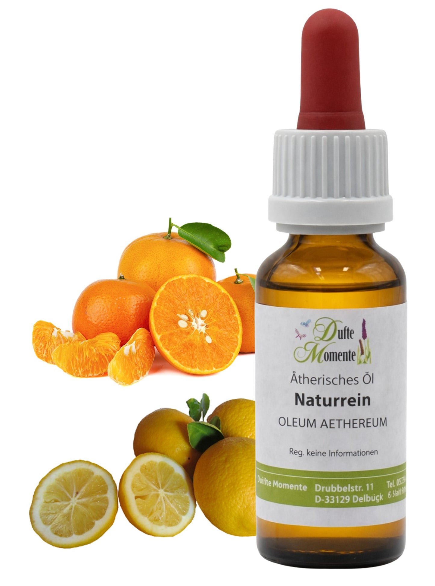 Ätherische Ölmischung Mandarine-Zitrone 10 ml mit Pipette – naturreines Duftöl mit Mandarine und Zitrone von Dufte Momente