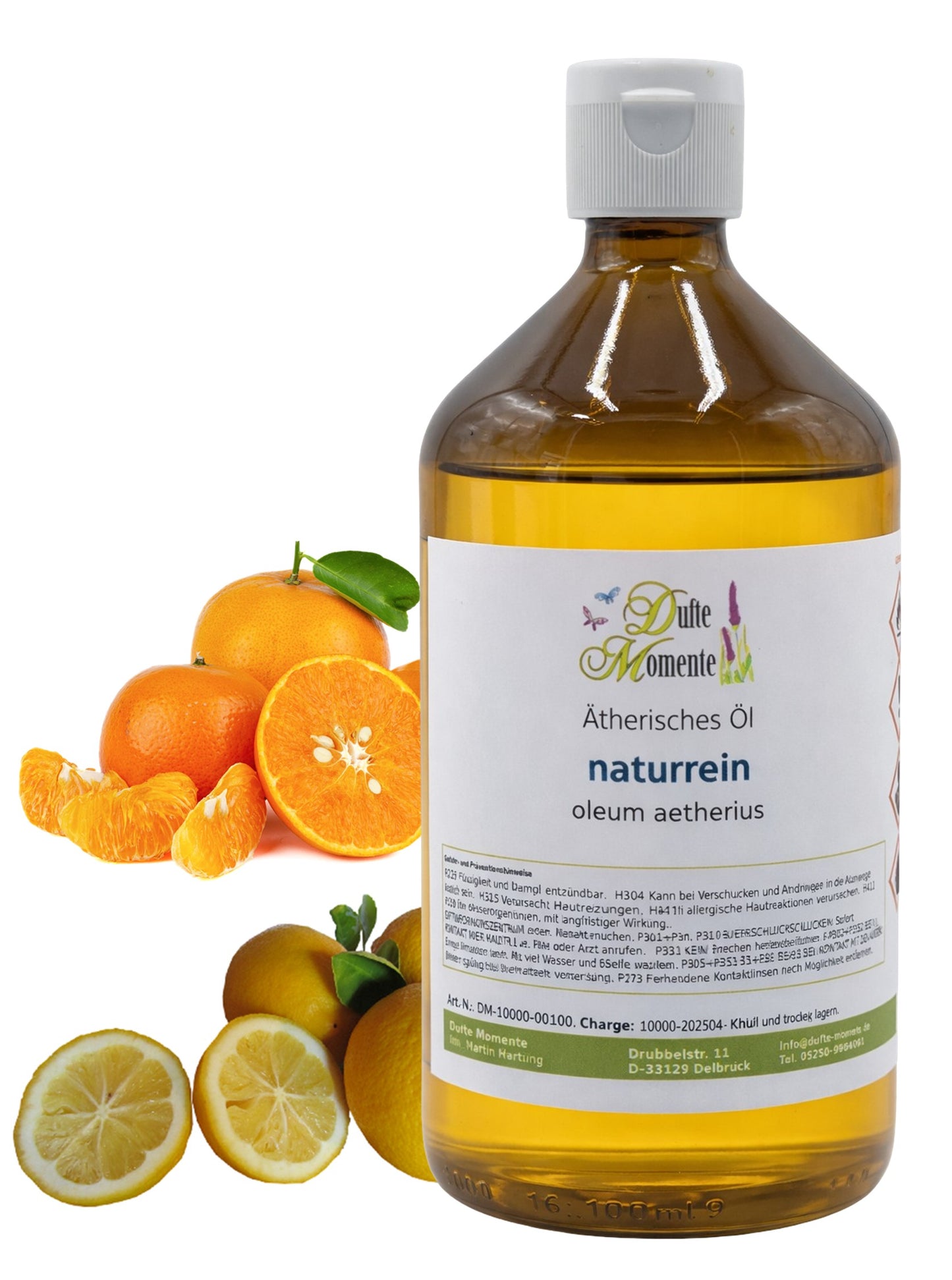 Ätherische Ölmischung Mandarine-Zitrone 500 ml – naturreines Duftöl mit Mandarine und Zitrone von Dufte Momente