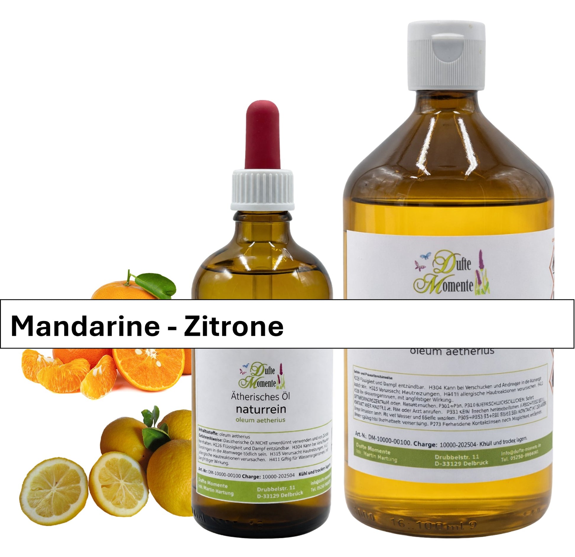 Ätherische Ölmischung Mandarine-Zitrone 10 ml mit Mandarine rot und Zitrone