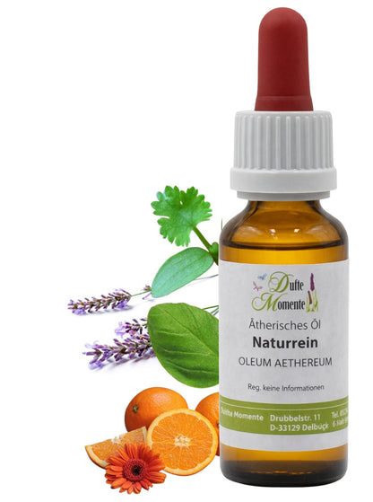 10-ml-Flasche mit Pipette der ätherischen Ölmischung Oriental Spice mit Orangen, Lavendel, Basilikum und Koriander