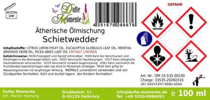 Schietwedder (Eukalyptus, Fichtennadel, Minze, Zitrone) - ätherische Ölmischung, naturrein