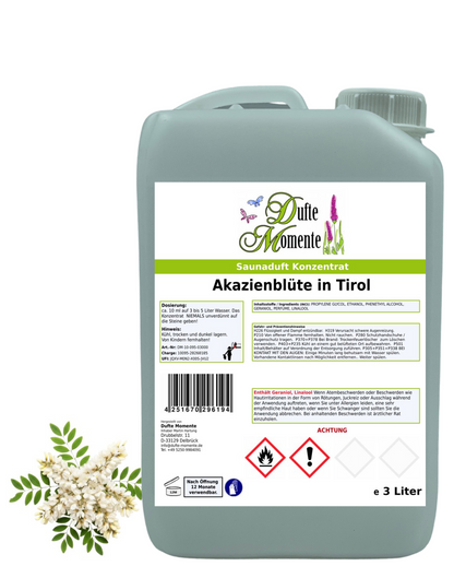 Saunaduft Akazienblüte in 3 Liter Kanister mit Akazienblüten