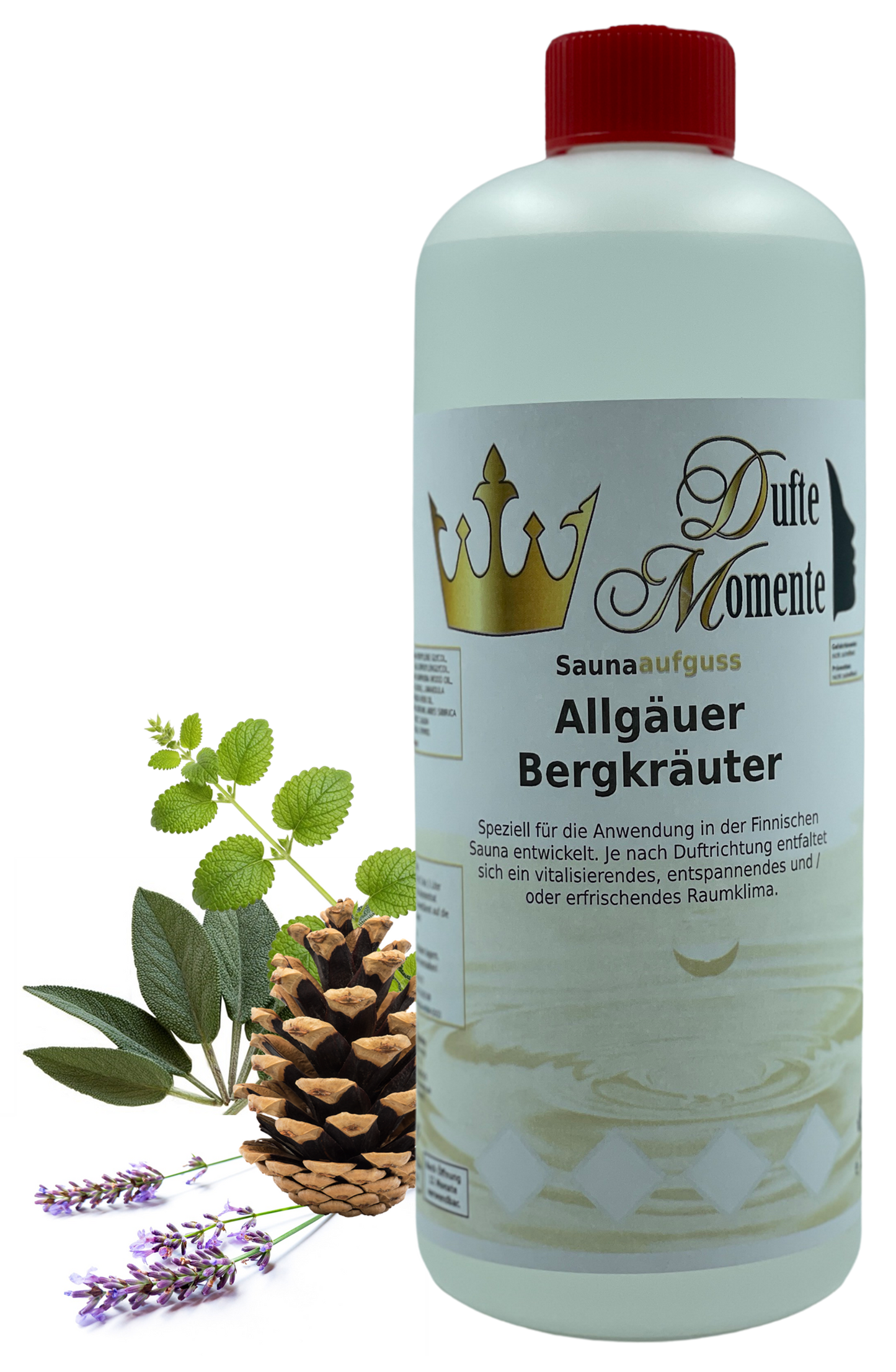 Allgäuer Bergkräuter Saunaaufguss-Konzentrat | 250 ml – 3 L | Würzig & Kräuterig