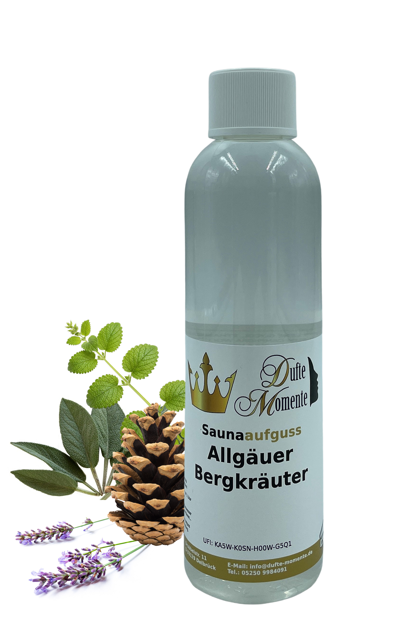 Allgäuer Bergkräuter Saunaaufguss-Konzentrat | 250 ml – 3 L | Würzig & Kräuterig