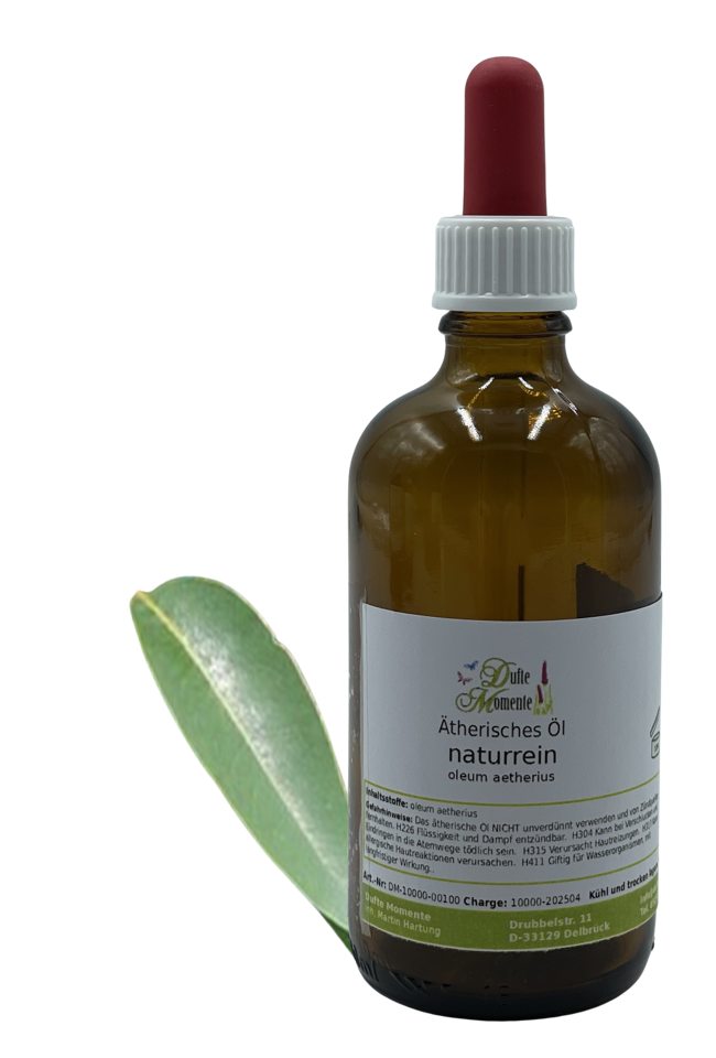 Braunglas-Flasche Ätherische Öl 100 ml mit Pipette
