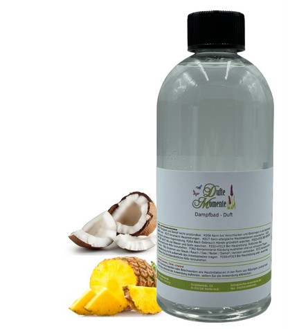 Saunaduft Ananas-Kokos in 500ml Flasche mit Duftbestandteilen