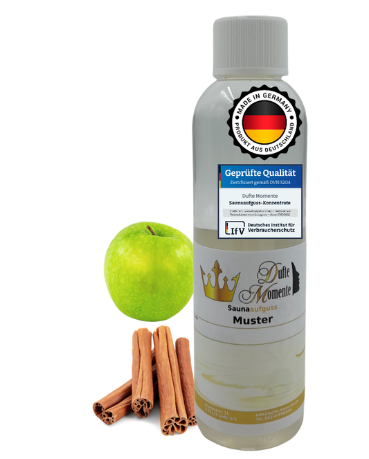 Saunaduft Konzentrat 250 ml Flasche Apfel - Zimt
