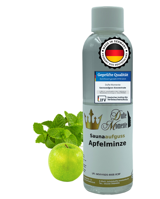 Saunaduft Konzentrat 250 ml Flasche Apfelminze