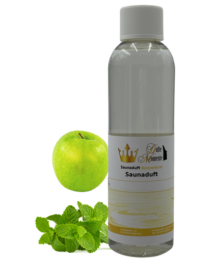Saunaduft Apfelminze in 250ml Flasche mit Duftbestandteile