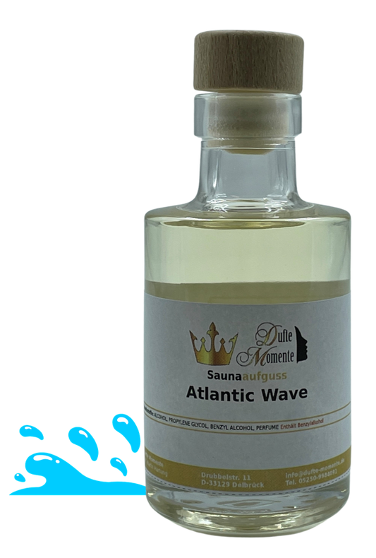 Saunaduft Konzentrat Glasflasche 100ml Atlantic Wave